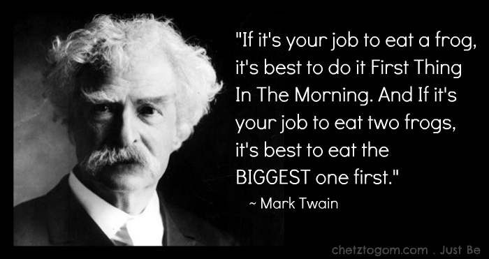 mark twain eat your frog