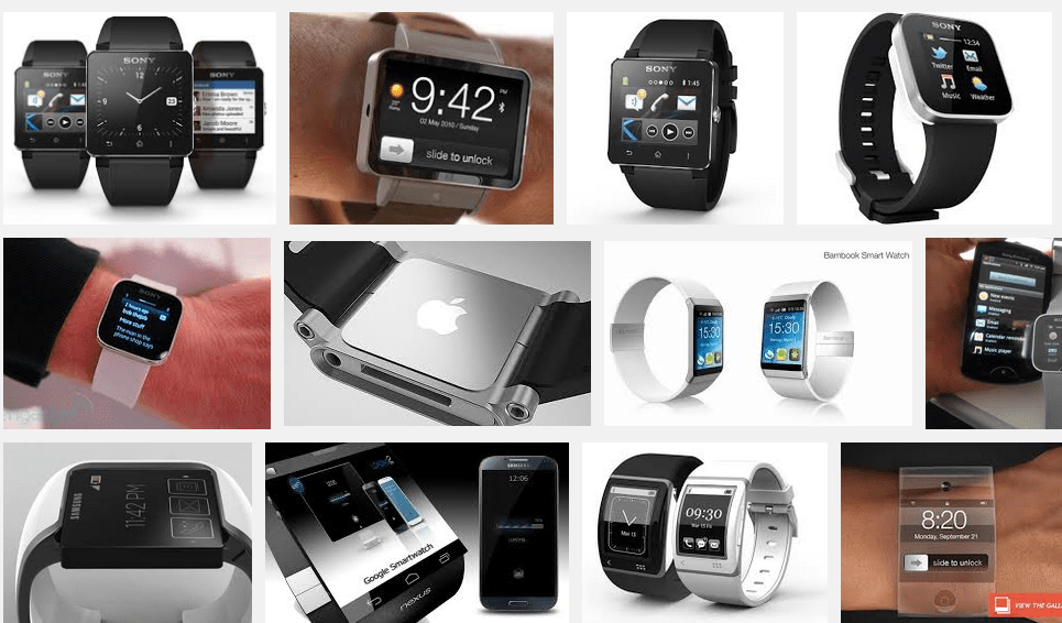 smartwatches screenshot from google